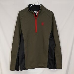 Spyder Men's Outbound Half Zip Fleece Pullover Sweater Size XL